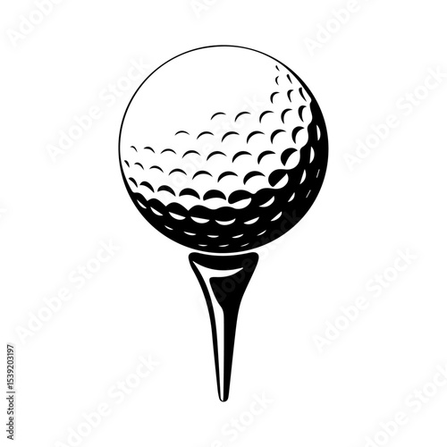 golf ball isolated on white