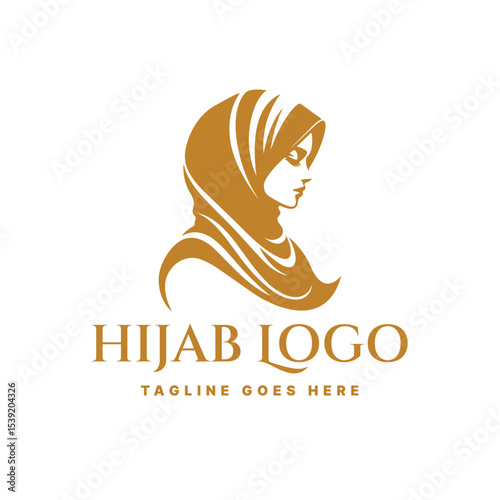 Beauty hijab logo vector