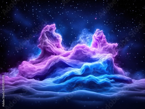 Abstract celestial landscape