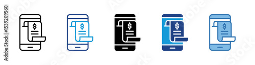 Mobile Receipt Icon
