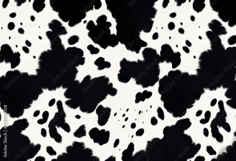 Seamless black and white cowhide texture pattern background,  graphic,  western