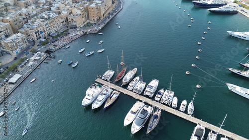 Photography boats in the harbor