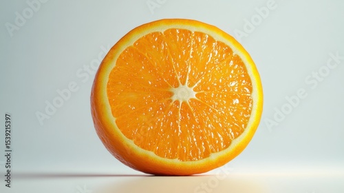 Close-up orange slice (1) photo