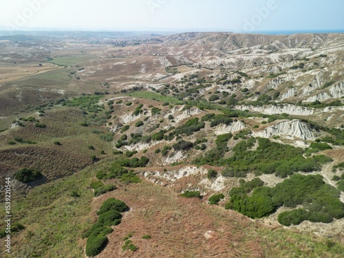 badlands, crotone, calabria, italy