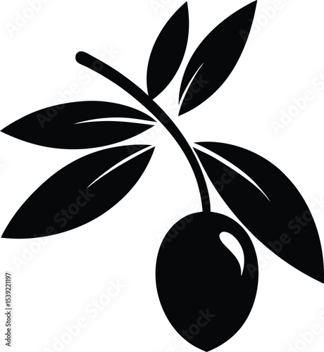 vector illustration of olive branch