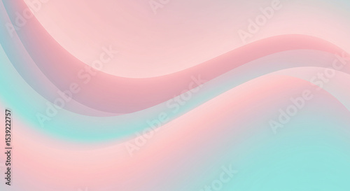 Pastel wave pattern with blush and aqua tones, soft abstract flow, minimal background design.