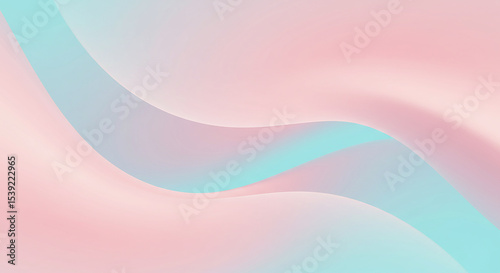 Pastel wave pattern with blush and aqua tones, soft abstract flow, minimal background design.