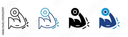 Arm Curl Strength Icon