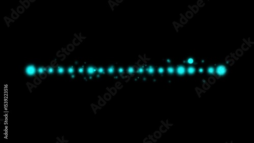 glowing dotted trail, Animated Dotted Line Tracing Path from Left to Right — Symbolizing Movement, Progress, and Reaching Goal