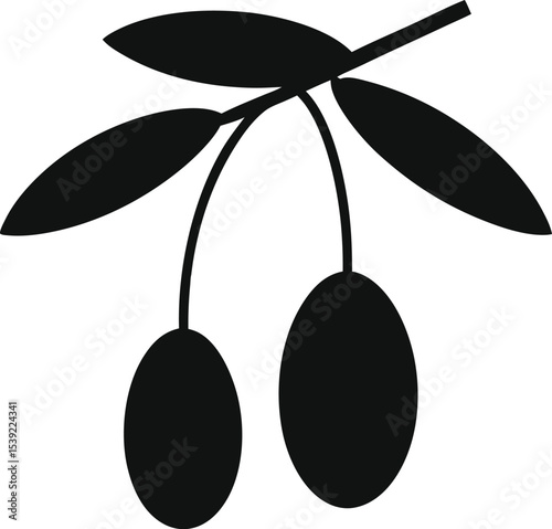 vector illustration of olive branch