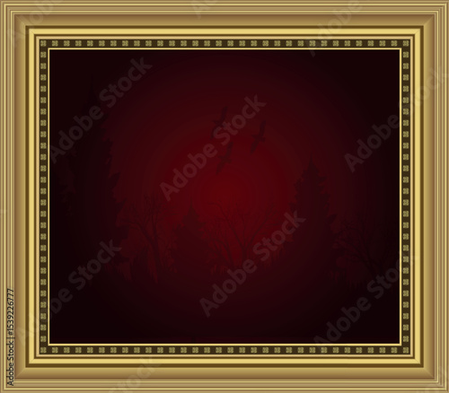 vintage background with frame