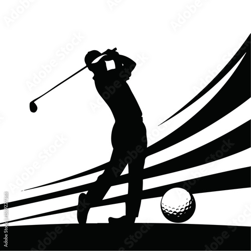 golf club and golf ball