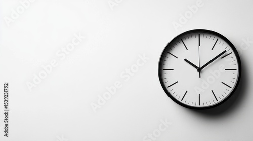 Wall clock on white background