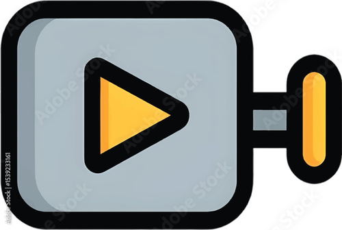 "Video Icon Design for Media Players, Streaming Apps, and Digital Content Platforms"