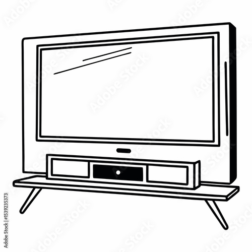 tv set vector illustration