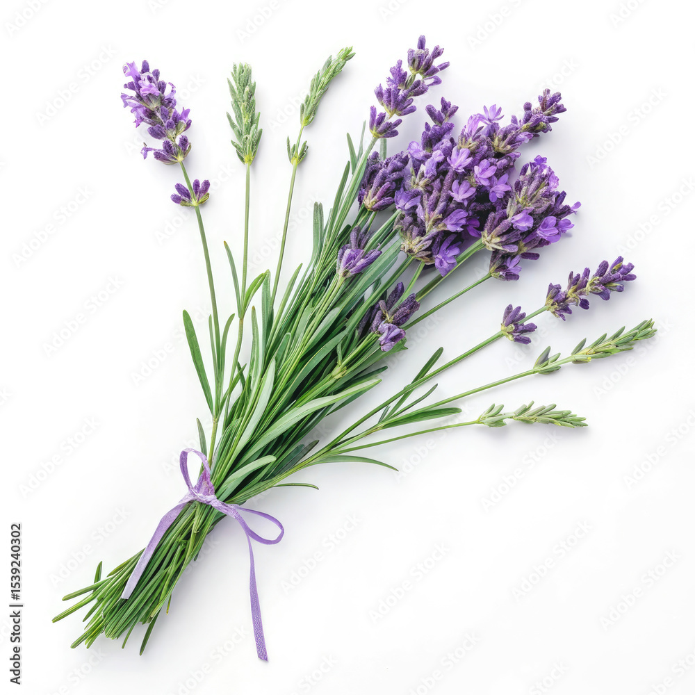 Naklejka premium lavender isolated on white background