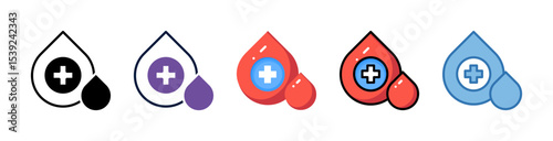 Blood Glucose Drop Icon