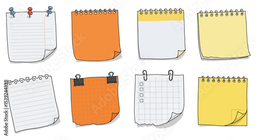 Different Colored Sticky Notes Illustrating a Variety of Tasks and Their Reminders for Planning and Organizing
