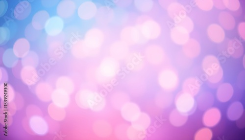 Abstract bokeh lights in shades of pink, purple, and blue create a soft, dreamy, and ethereal background.