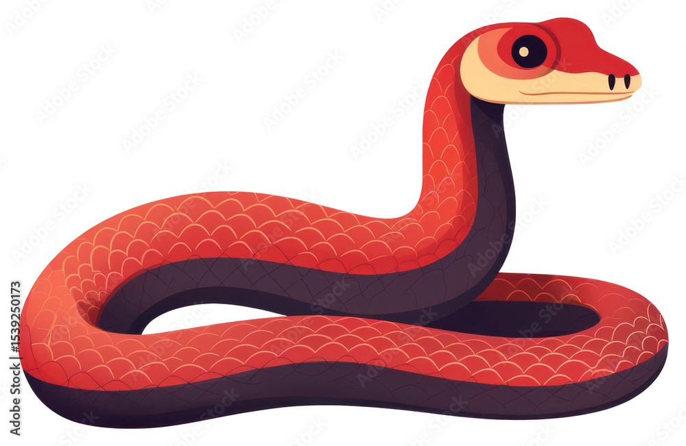 Fototapeta premium PNG Snake snake illustration reptile.