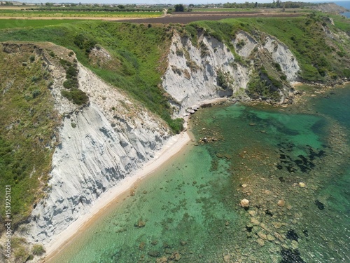 Fototapeta Naklejka Na Ścianę i Meble -  spiaggia dei calanchi, praialonga, crotone, calabria, italy