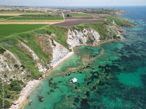 spiaggia dei calanchi, praialonga, crotone, calabria, italy