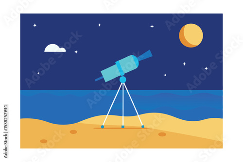 Night Sky Observation Celestial Wonders from the Beach