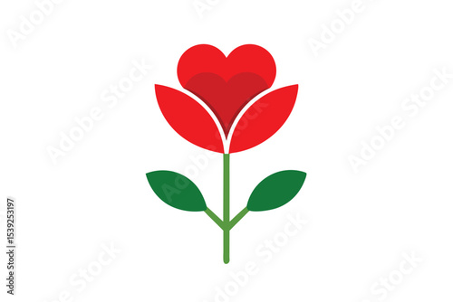 Heartfelt Red Tulip A Symbol of Love and Affection