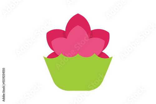 Serene Lotus Cupcake Design A Symbol of Purity and Tranquility