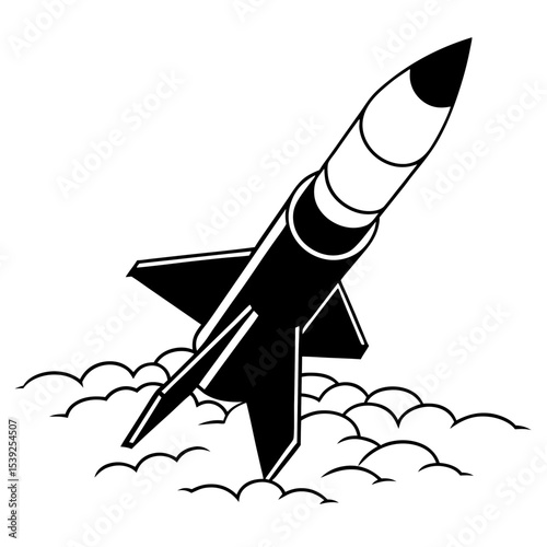 rocket in space
