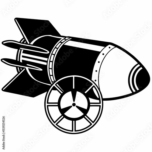 vector illustration of a rocket