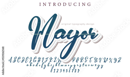 Mayor Font – Stylish Script Typeface with Bold Modern Brush Lettering