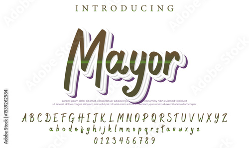Mayor Font – Stylish Script Typeface with Bold Modern Brush Lettering