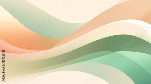 Curved Sand Dune Shapes in Muted Pastels