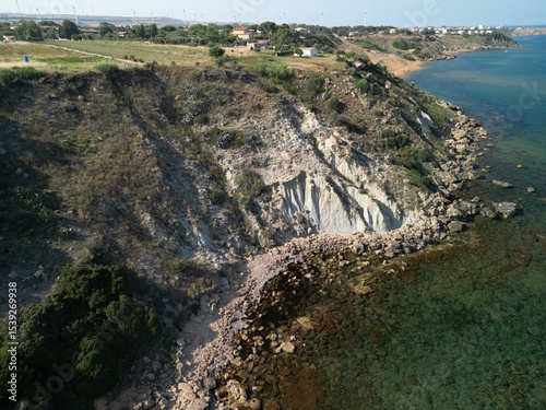 Fototapeta Naklejka Na Ścianę i Meble -  beach, spiagge rosse, crotone, calabria, italy