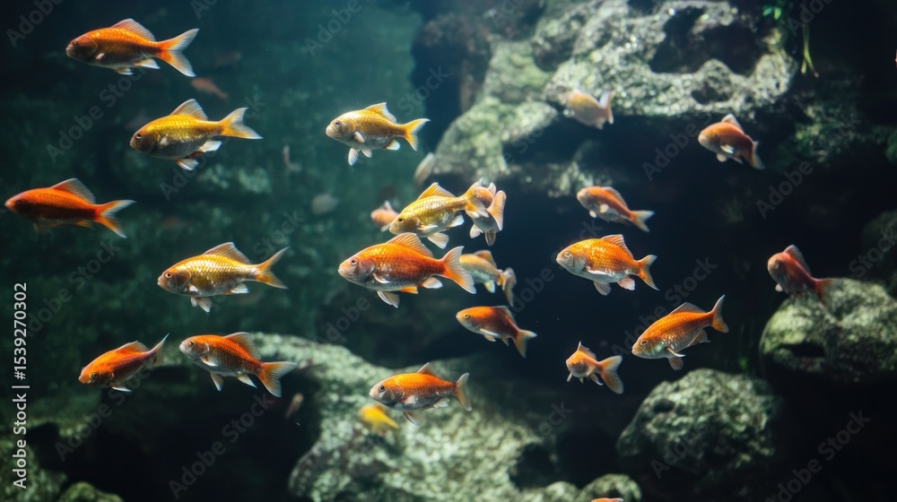 Fototapeta premium Goldfish in Aquarium