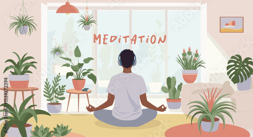 Man Meditating