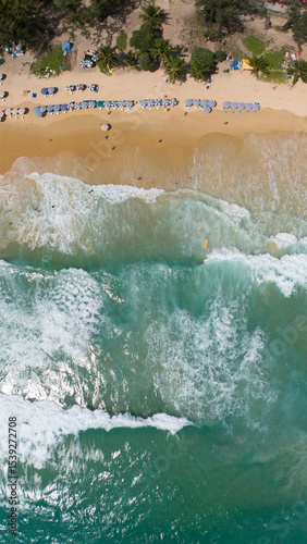 Thailand beach from above