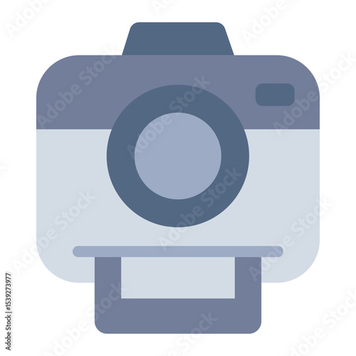 camera flat icon for travel photo activity