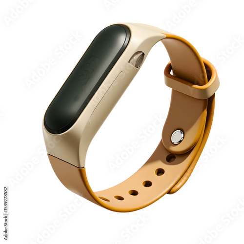 Sleek fitness tracker smartwatch with minimalist design and soft silicone band for health monitoring