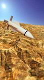 The GBU-57 MOP (Massive Ordnance Penetrator) is a precision-guided, bunker buster bomb. The missions are reaching and destroying deep underground bunkers or well-protected facilities. 3d rendering