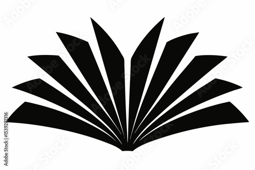 Open book vector illustration: a concept of knowledge and education