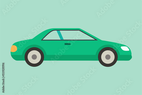 Retro sports car vector illustration for classic automobile design and vintage transportation