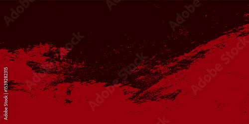 Red aged grainy messy template. Distress urban used texture. Grunge rough dirty background. Brushed color paint cover. Renovate wall scratched backdrop. Empty aging design element.vector. Eps10