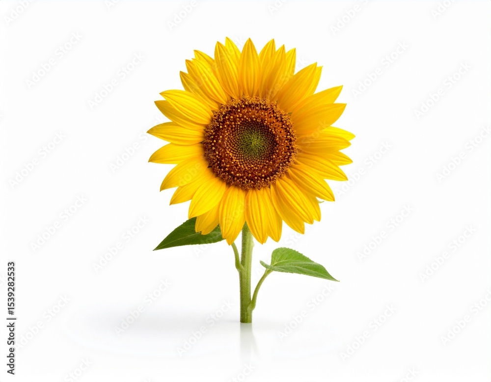Obraz premium sunflower isolated on white background