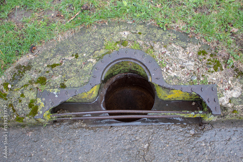 An old storm drain in the Mac-O-Chee castle property in West Liberty, Ohio.