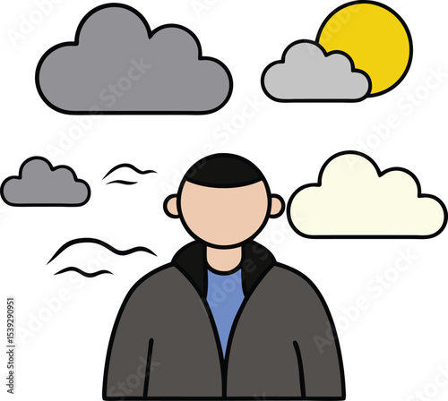 Weather Moods A Person's Emotional Response to Cloudy and Sunny Days