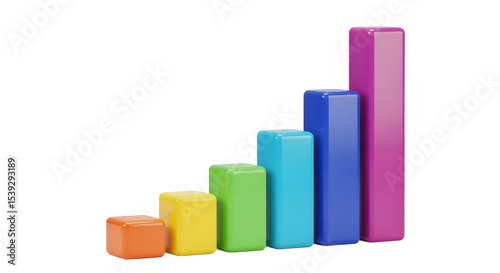 Ascending Rainbow Bar Graph Illustrating Growth and Progress on Transparent Background Free Download Ascending Rainbow Bar Graph Illustrating Growth and Progress on Transparent Background - GFXLoad