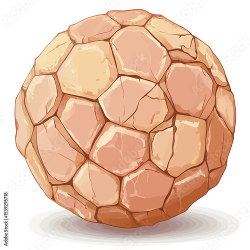 Stone ball isolated 