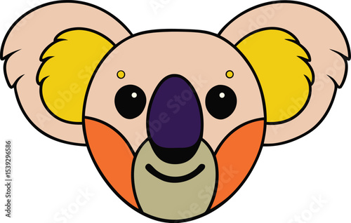 Adorable Koala Illustration  Cute Cartoon Koala Design Perfect for Kids
